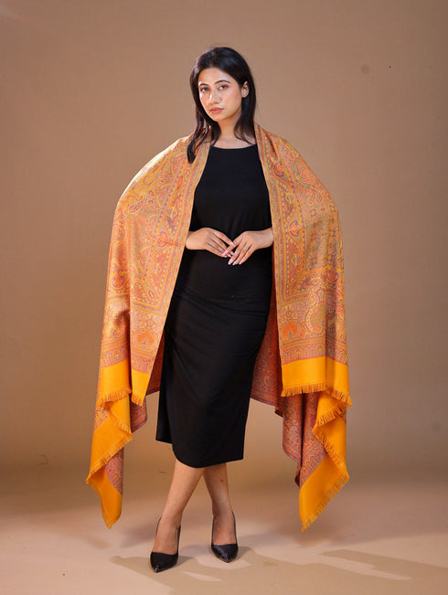 Women's Jamawar Wool Shawl